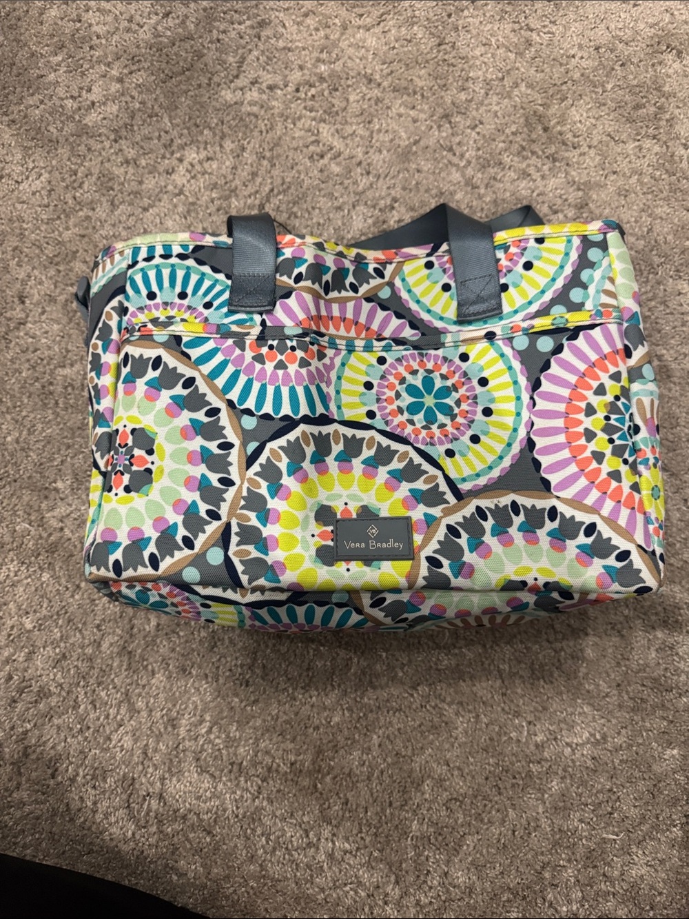 Vera Bradley Kaleidoscope Circle Print Tote in Multicolor
